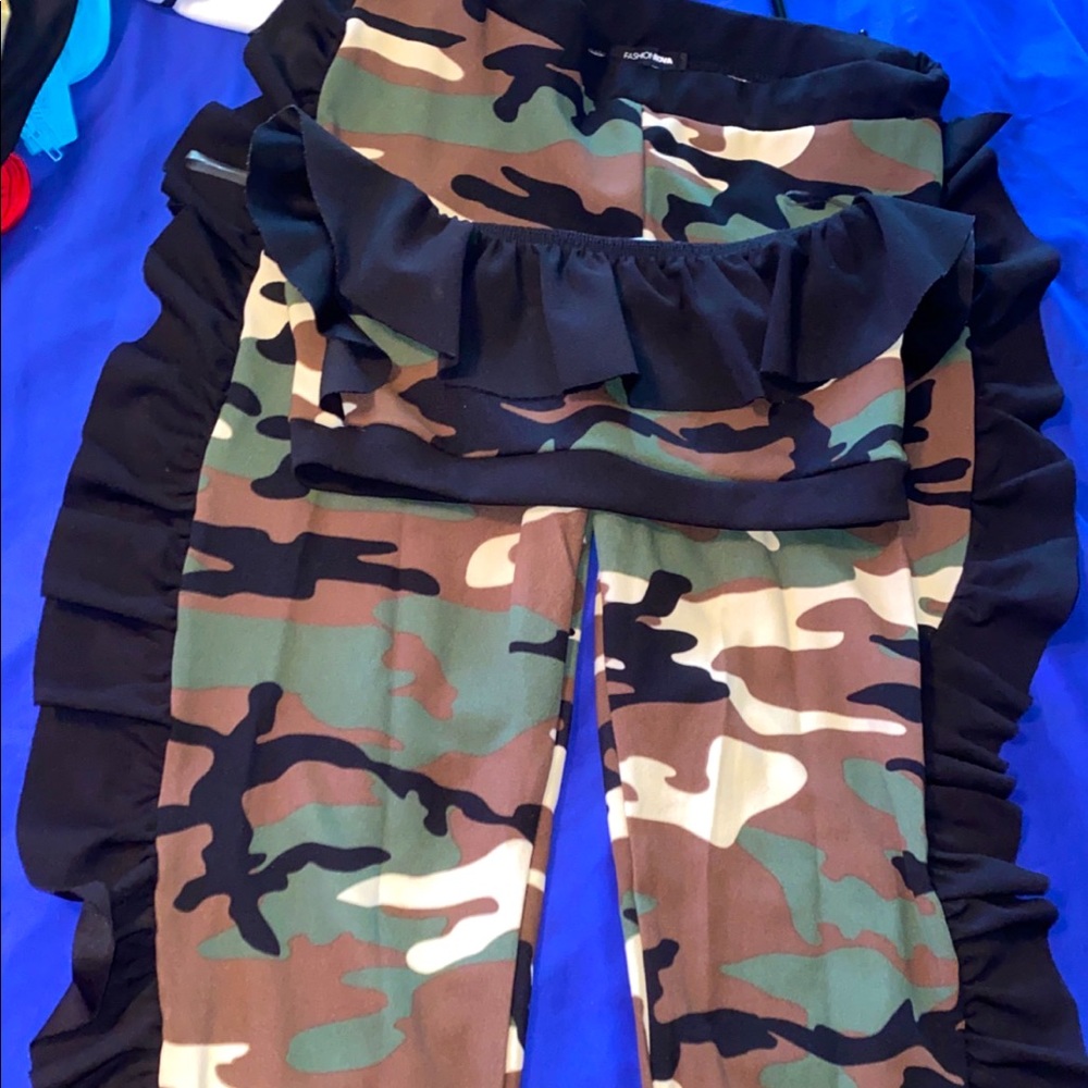 2 Piece TUBE TOP CAMO SET